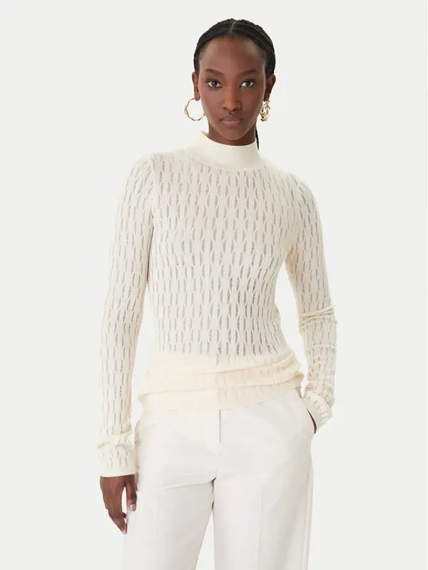 PATRIZIA PEPE Patrizia Pepe Džemper 8K0368/K307-W409 Bež Regular Fit