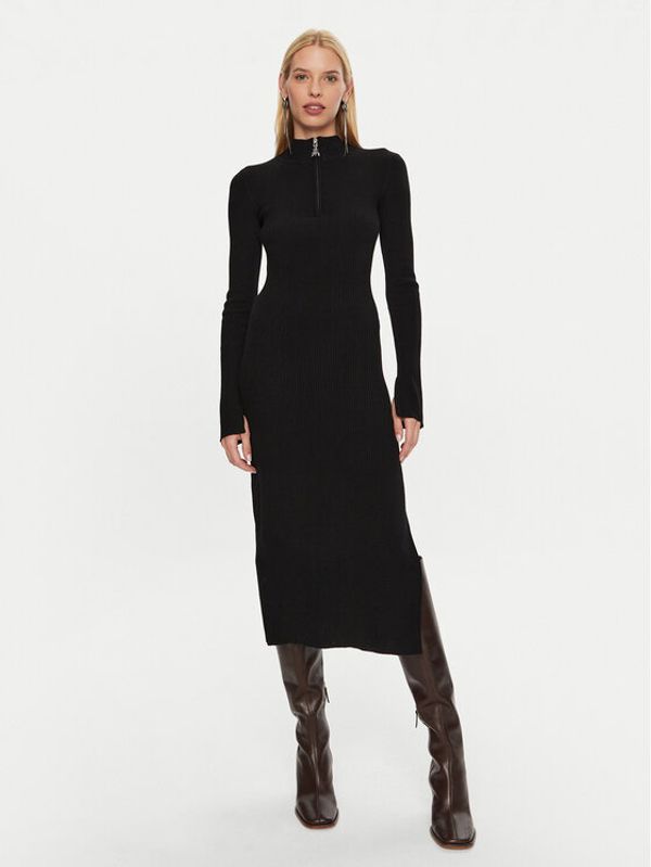 Patrizia Pepe Patrizia Pepe Džemper haljina 2A2848/K214-K103 Crna Regular Fit