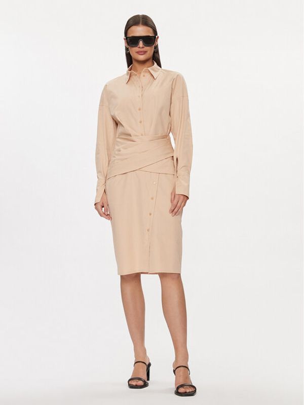 Patrizia Pepe Patrizia Pepe Haljina košulja 8A1238/A391-B787 Bež Regular Fit