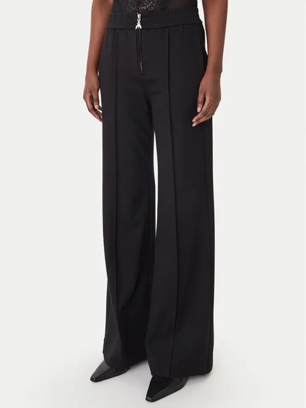 PATRIZIA PEPE Patrizia Pepe Hlače 8P0813/A715 Crna Wide Leg