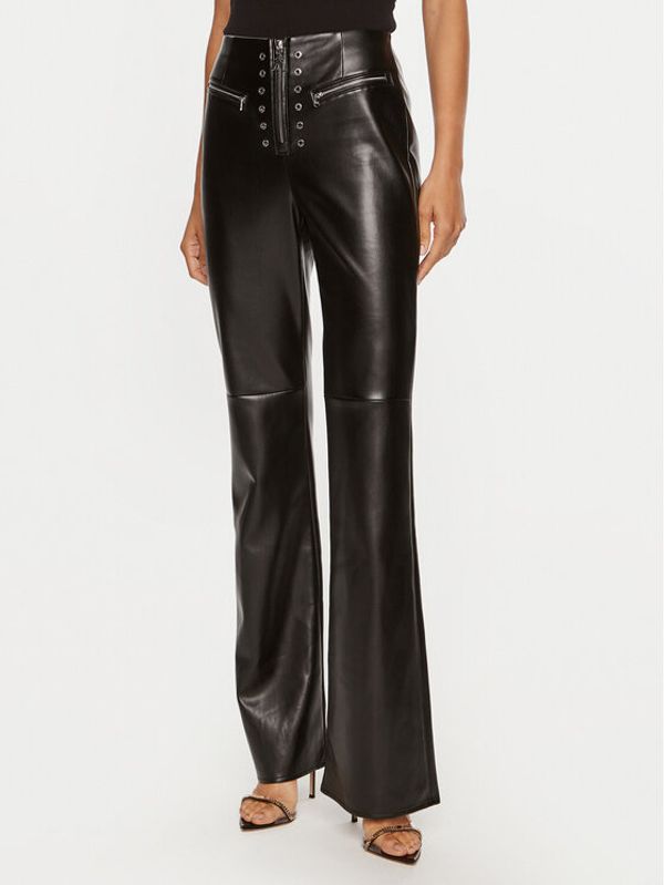 Patrizia Pepe Patrizia Pepe Hlače od imitacije kože 8P0640 E005 Crna Slim Fit