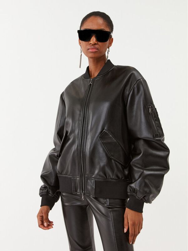 Patrizia Pepe Patrizia Pepe Jakna od imitacije kože 8O0095/E005-K103 Crna Regular Fit