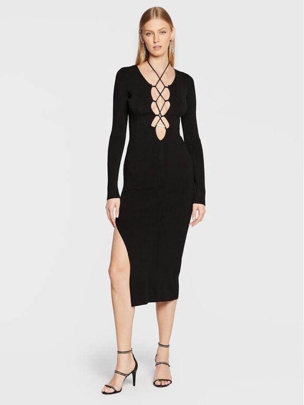 Patrizia Pepe Patrizia Pepe Koktel haljina 2A2433/K7X5-K103 Crna Slim Fit