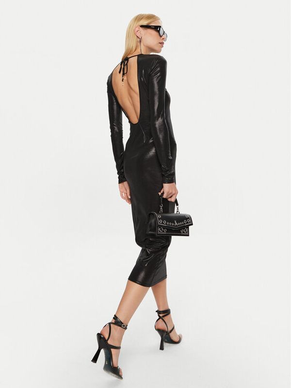 Patrizia Pepe Patrizia Pepe Koktel haljina 2A2856/J242-K459 Crna Slim Fit