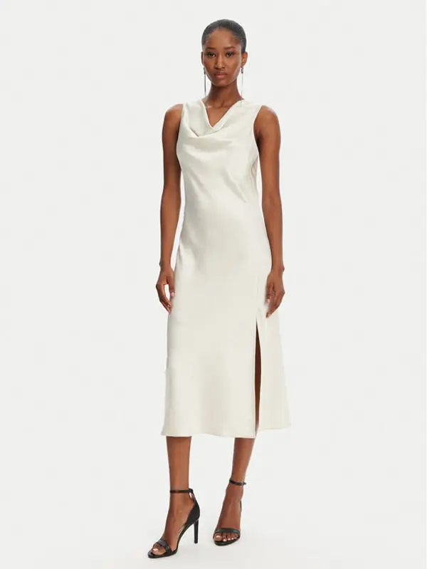 PATRIZIA PEPE Patrizia Pepe Koktel haljina 2A2878/A563-B823 Écru Regular Fit