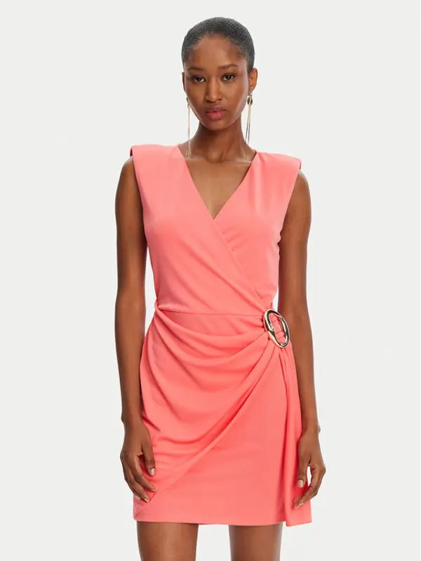 PATRIZIA PEPE Patrizia Pepe Koktel haljina 2A2918/J280-R854 Koraljna Regular Fit