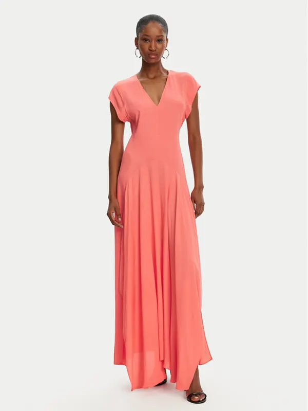 PATRIZIA PEPE Patrizia Pepe Koktel haljina 2A2936 A8I1 R854 Koraljna Regular Fit