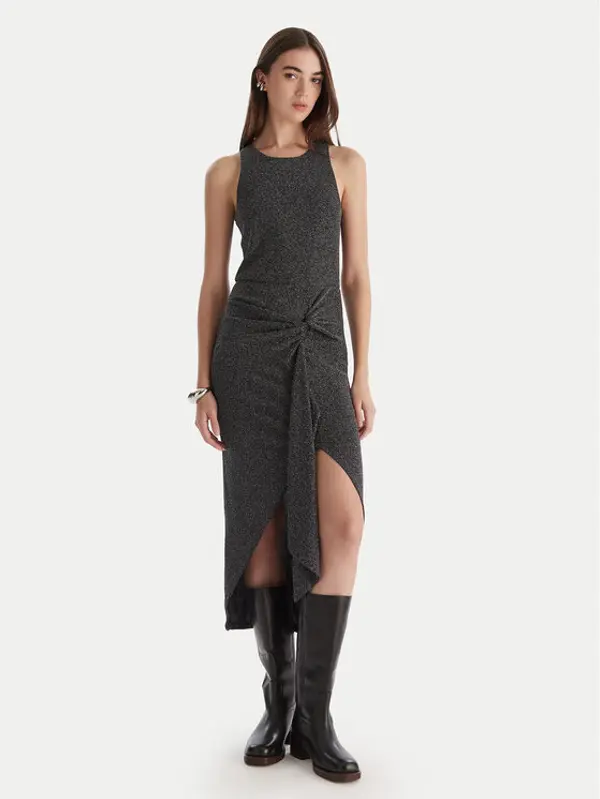 PATRIZIA PEPE Patrizia Pepe Koktel haljina 2A2990/J340-K478 Crna Regular Fit