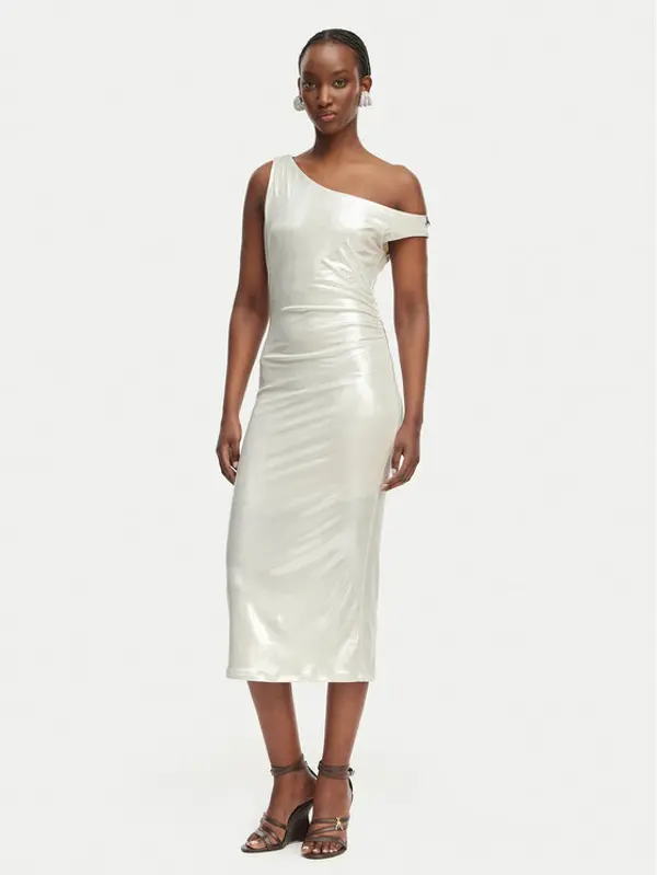PATRIZIA PEPE Patrizia Pepe Koktel haljina 2A3040/J242-S125 Krem Regular Fit