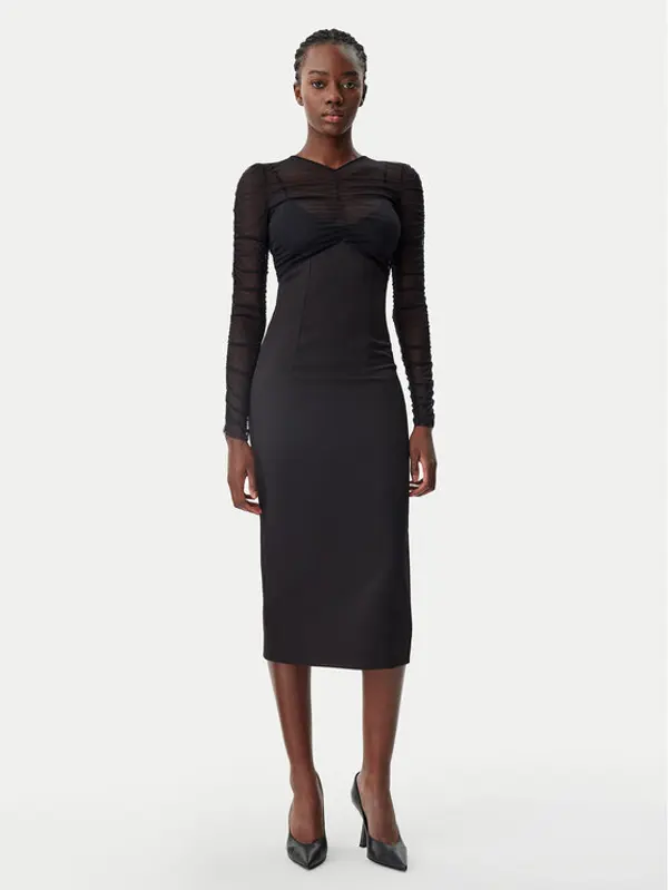 PATRIZIA PEPE Patrizia Pepe Koktel haljina 8A1463/A375-K103 Crna Regular Fit