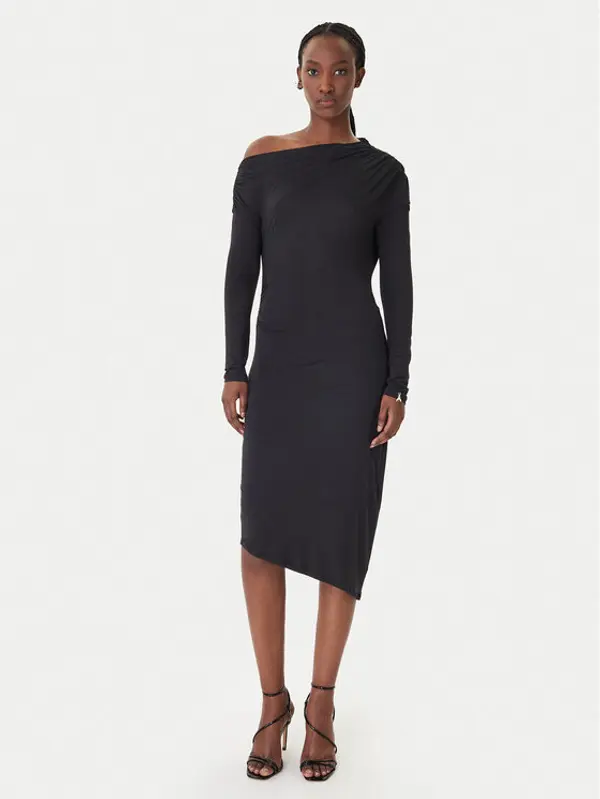 PATRIZIA PEPE Patrizia Pepe Koktel haljina 8A1606/J37-K103 Crna Regular Fit
