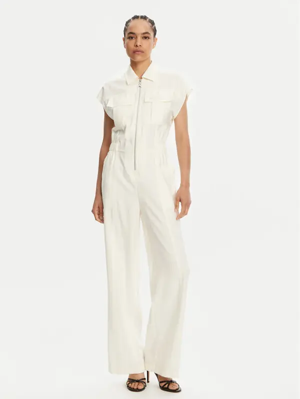 PATRIZIA PEPE Patrizia Pepe Kombinezon 2T0072 A573 W146 Écru Regular Fit