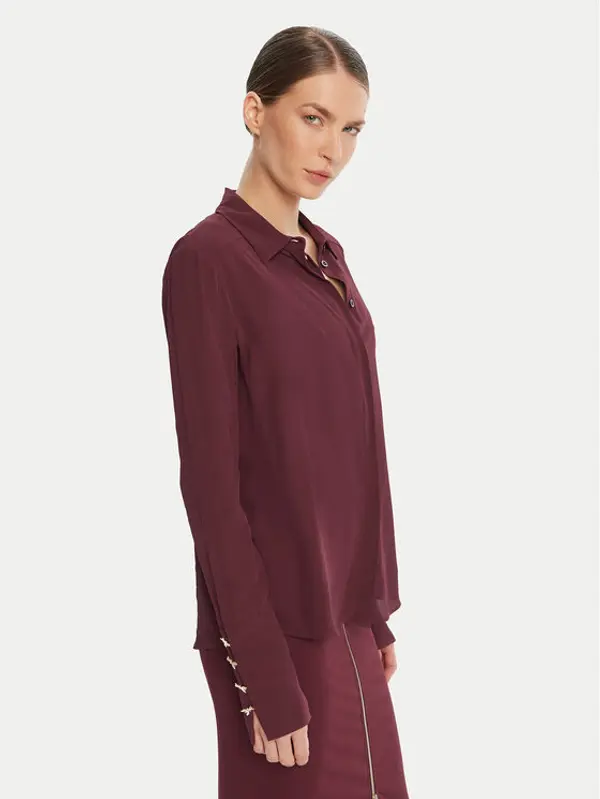 PATRIZIA PEPE Patrizia Pepe Košulja 8C0761 A8I1 Tamnocrvena Regular Fit