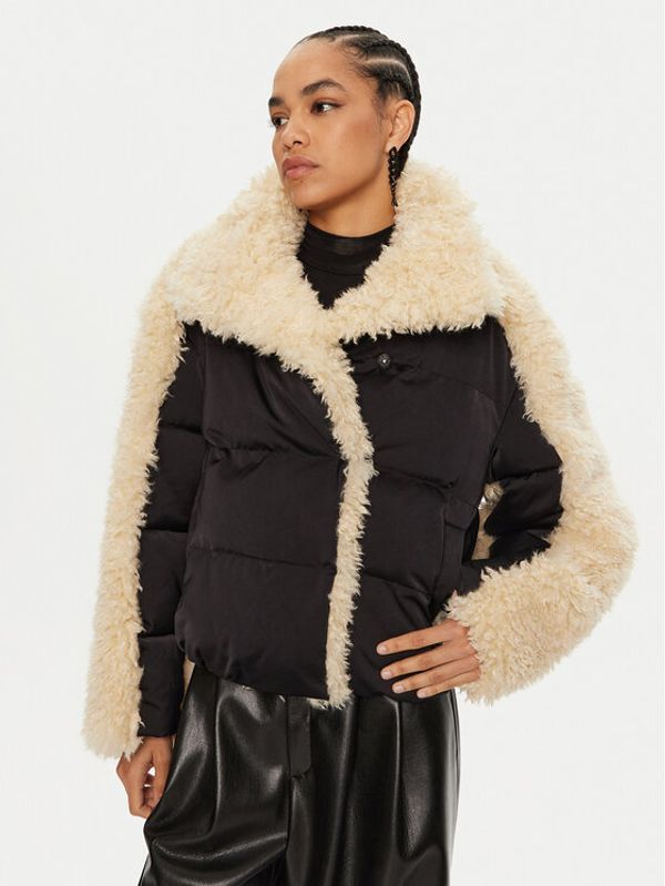 Patrizia Pepe Patrizia Pepe Kožuh 2O0141 A542 Crna Regular Fit