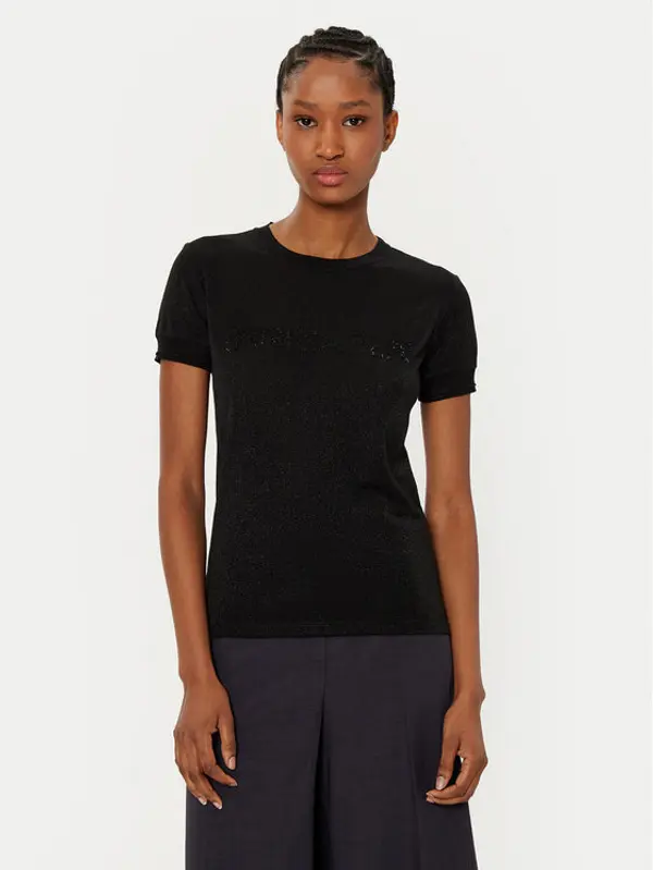 PATRIZIA PEPE Patrizia Pepe Majica 8K0278/K128-K250 Crna Regular Fit