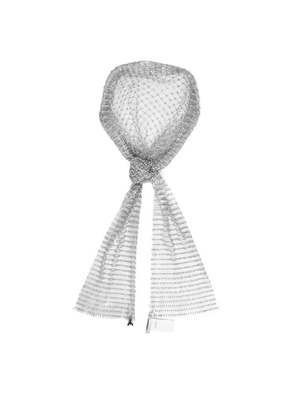 PATRIZIA PEPE Patrizia Pepe Marama za glavu 8F0128/J405-S980 Srebrna