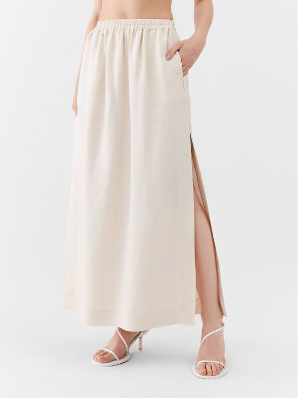 Patrizia Pepe Patrizia Pepe Maxi suknja 2G0905/A052-W347 Écru Regular Fit