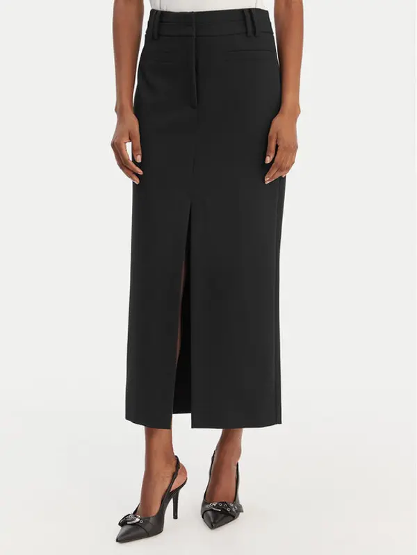 PATRIZIA PEPE Patrizia Pepe Midi suknja 8G0515/A498-K103 Crna Regular Fit