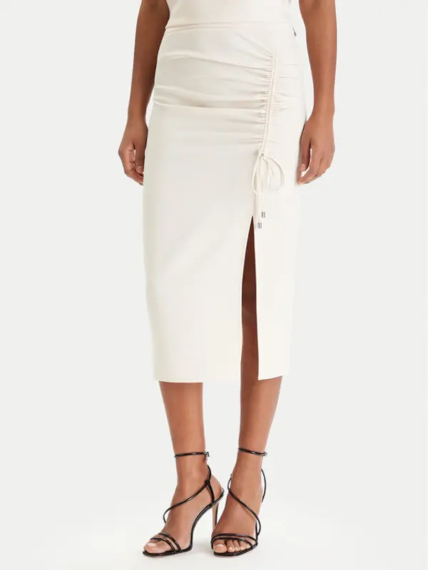 PATRIZIA PEPE Patrizia Pepe Midi suknja 8G0530/A701-W409 Écru Regular Fit