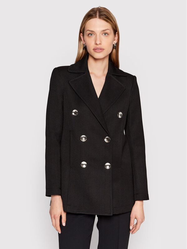 Patrizia Pepe Patrizia Pepe Prijelazni kaput 8O0047/A9F8-K103 Crna Regular Fit