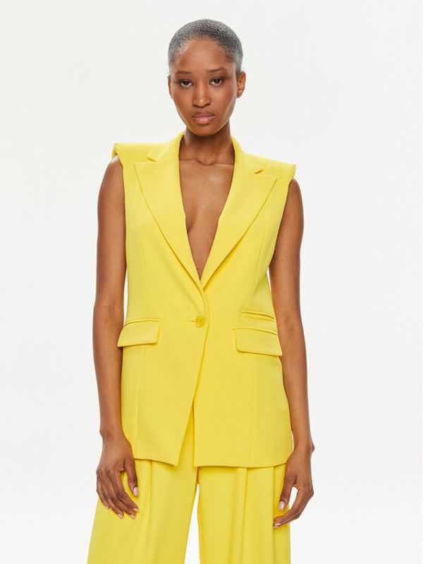 Patrizia Pepe Patrizia Pepe Prsluk za odijelo 2S1490/A405-Y447 Žuta Regular Fit