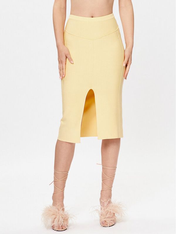 Patrizia Pepe Patrizia Pepe Suknja olovka 2G0899/K095-Y433 Žuta Slim Fit