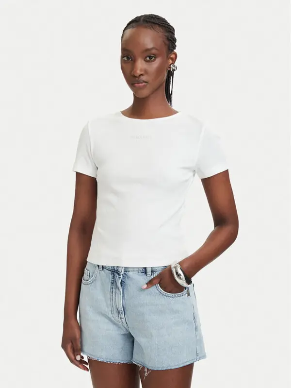 PATRIZIA PEPE Patrizia Pepe T-shirt 2M4522/J407-W146 Bijela Slim Fit
