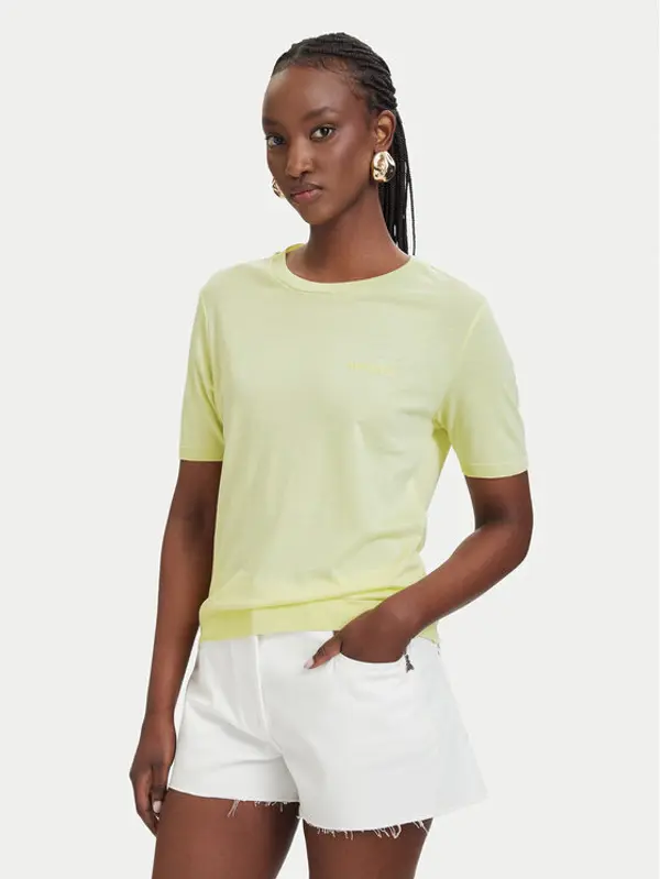 PATRIZIA PEPE Patrizia Pepe T-shirt 2M4542/J419-Y841 Žuta Regular Fit