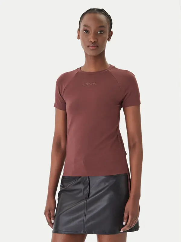 PATRIZIA PEPE Patrizia Pepe T-shirt 2M4549/J416-B887 Smeđa Reglan Fit