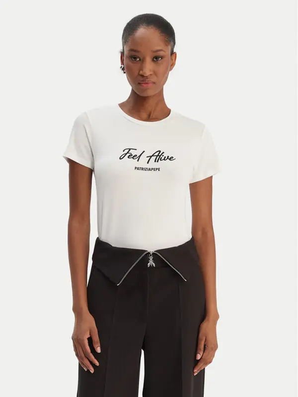 PATRIZIA PEPE Patrizia Pepe T-shirt 8M1807/J051-W146 Bijela Regular Fit
