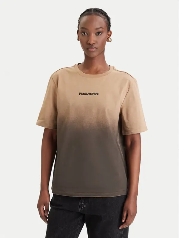 PATRIZIA PEPE Patrizia Pepe T-shirt 8M1828/J366-FG71 Smeđa Relaxed Fit