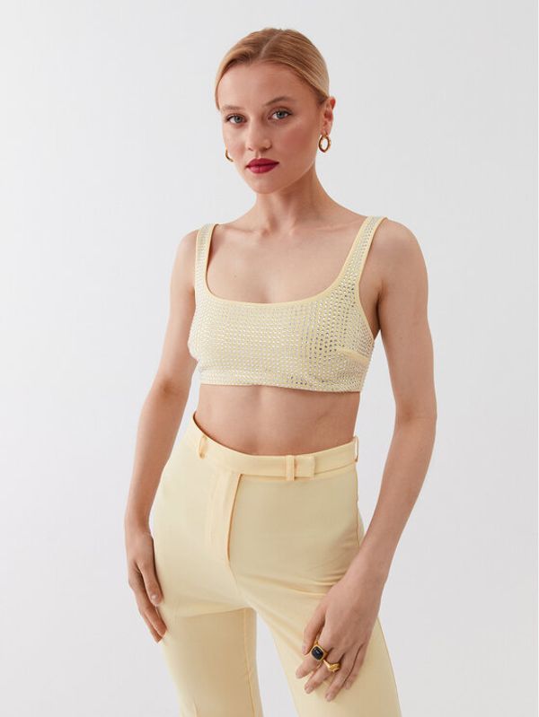 Patrizia Pepe Patrizia Pepe Top 2C1488/A049-Y433 Žuta Slim Fit
