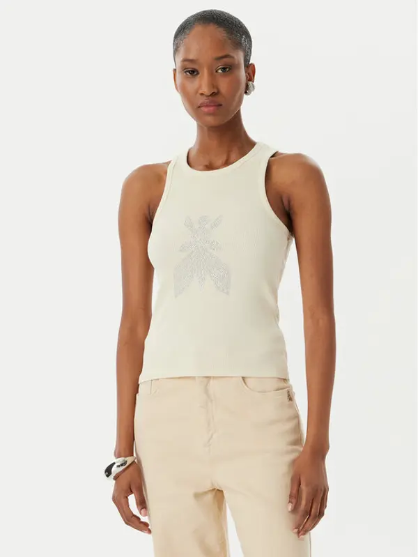 PATRIZIA PEPE Patrizia Pepe Top 8M1768/J373-W413 Bež Slim Fit