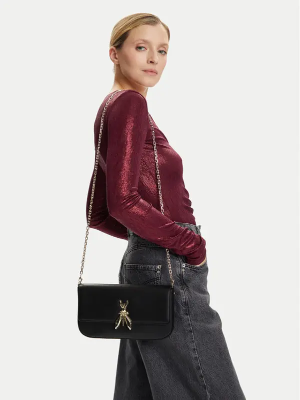 PATRIZIA PEPE Patrizia Pepe Torbica 8B0229 L061 Crna