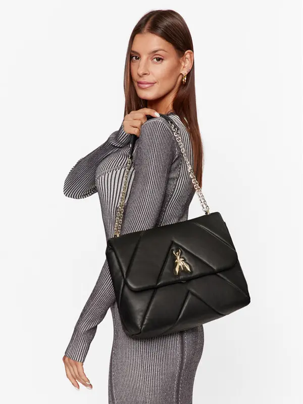 PATRIZIA PEPE Patrizia Pepe Torbica CBA302/L006 Crna