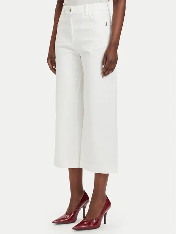 PATRIZIA PEPE Patrizia Pepe Traperice 2P1756/D107-W146 Bijela Relaxed Fit