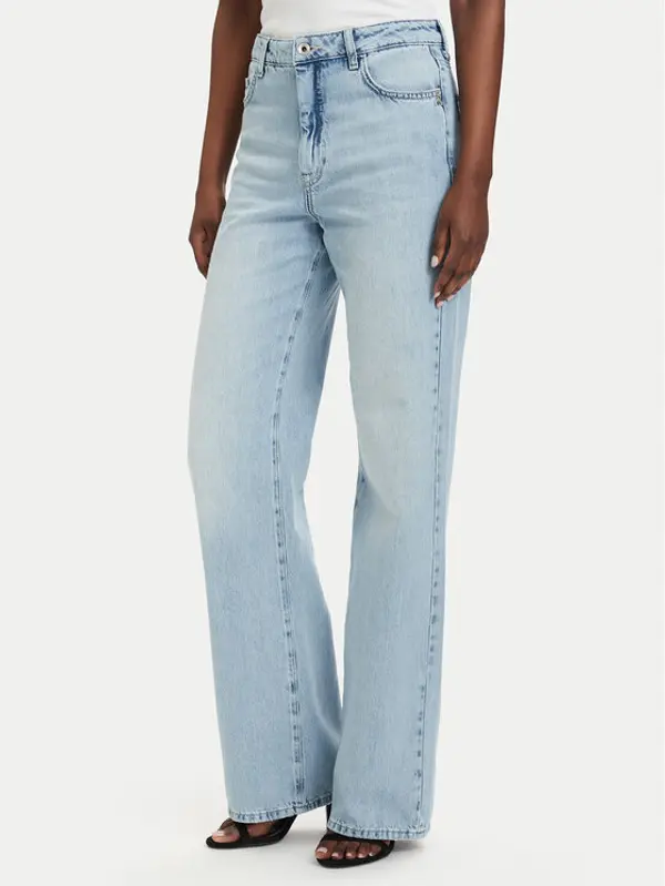 PATRIZIA PEPE Patrizia Pepe Traperice 2P1772/D070-CB21 Svijetlo plava Straight Fit