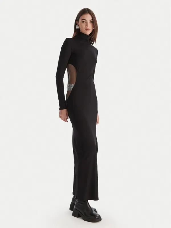 PATRIZIA PEPE Patrizia Pepe Večernja haljina 2A2968 J338 Crna Regular Fit