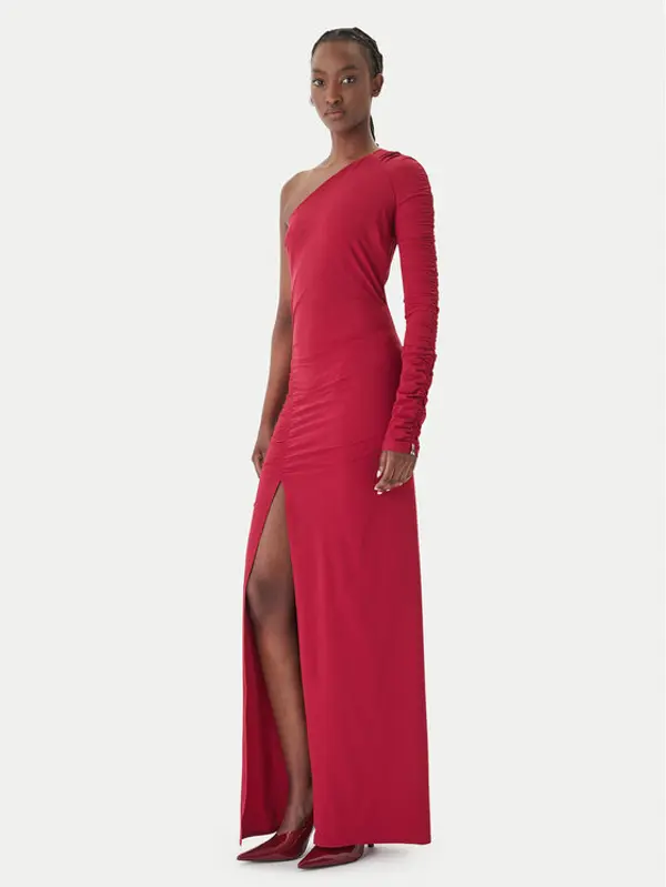 PATRIZIA PEPE Patrizia Pepe Večernja haljina 2A3012/JZ26-R894 Tamnocrvena Regular Fit