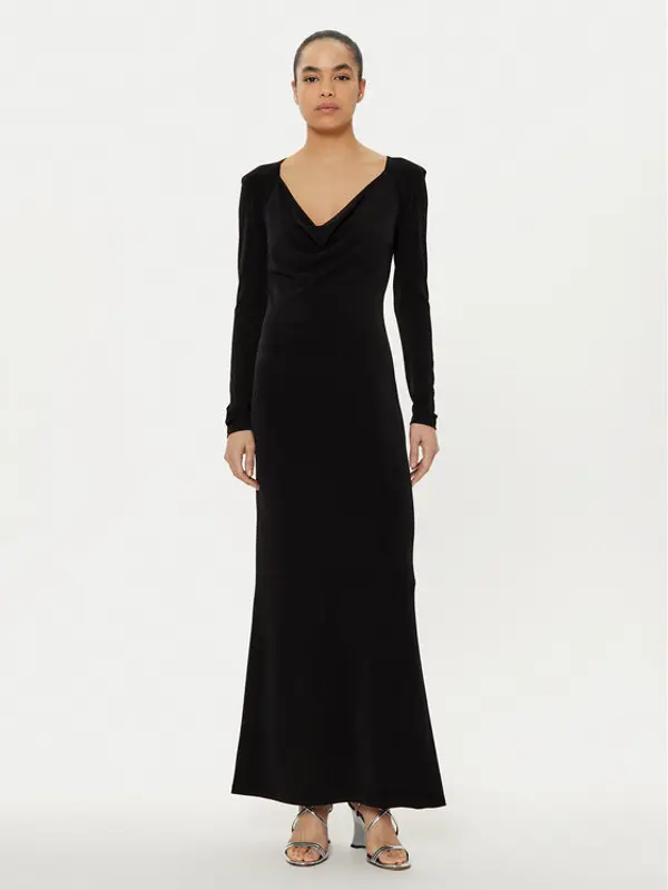 PATRIZIA PEPE Patrizia Pepe Večernja haljina 8A1443 J015 Crna Regular Fit