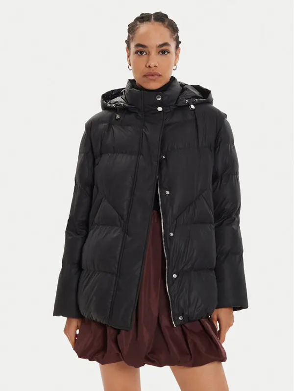 PATRIZIA PEPE Patrizia Pepe Zimska jakna 8O0143/A451-K103 Crna Regular Fit