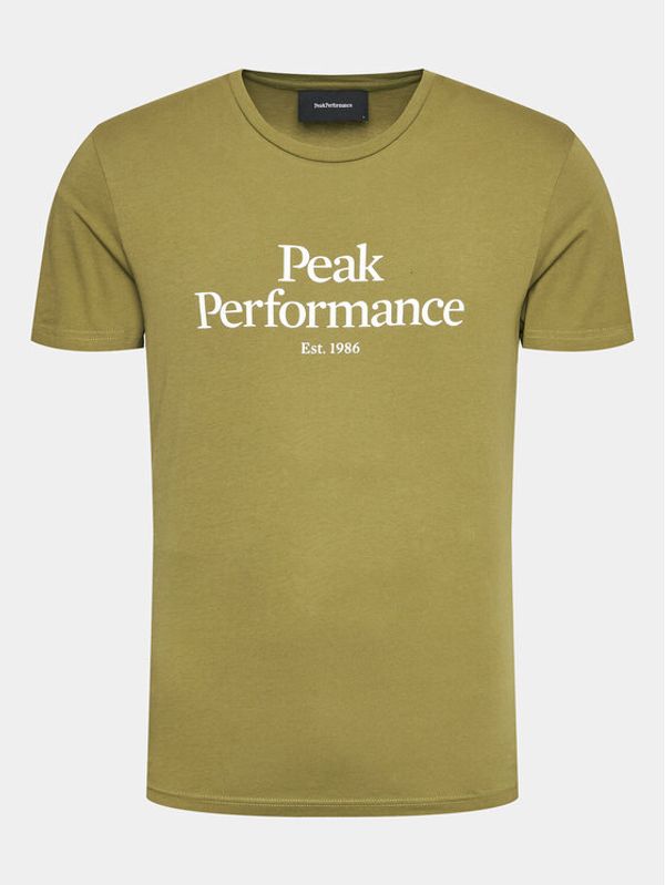 Peak Performance Peak Performance T-shirt Original G77692390 Zelena Slim Fit