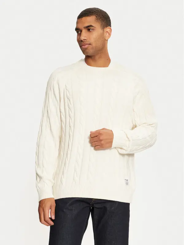 Pepe Jeans Pepe Jeans Džemper Camdem PM702455 Bijela Regular Fit