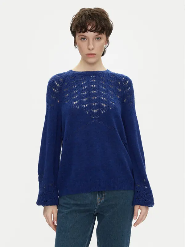 Pepe Jeans Pepe Jeans Džemper Naina PL702241 Plava Regular Fit