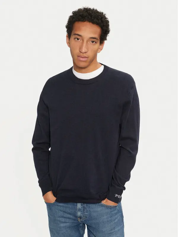 Pepe Jeans Pepe Jeans Džemper New Andre PM702469 Tamnoplava Regular Fit