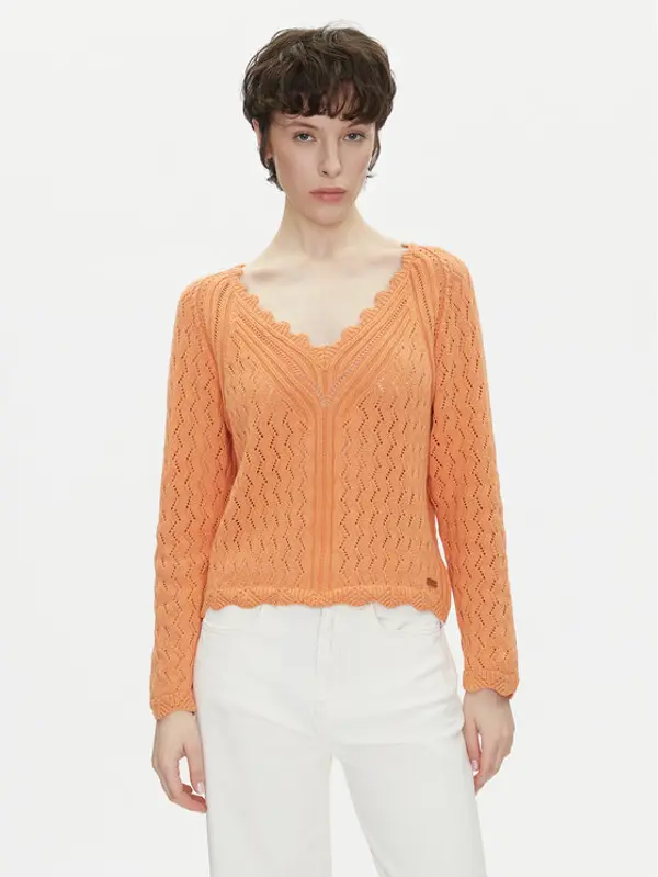 Pepe Jeans Pepe Jeans Džemper Olya PL702288 Narančasta Regular Fit