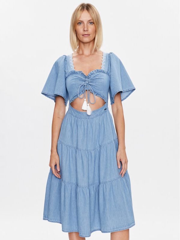 Pepe Jeans Pepe Jeans Haljina za svaki dan Aitana PL953225 Plava Regular Fit