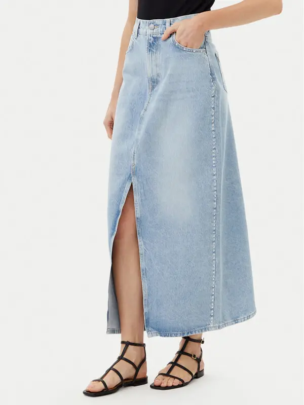 Pepe Jeans Pepe Jeans Jeans suknja PL901211 Plava Regular Fit
