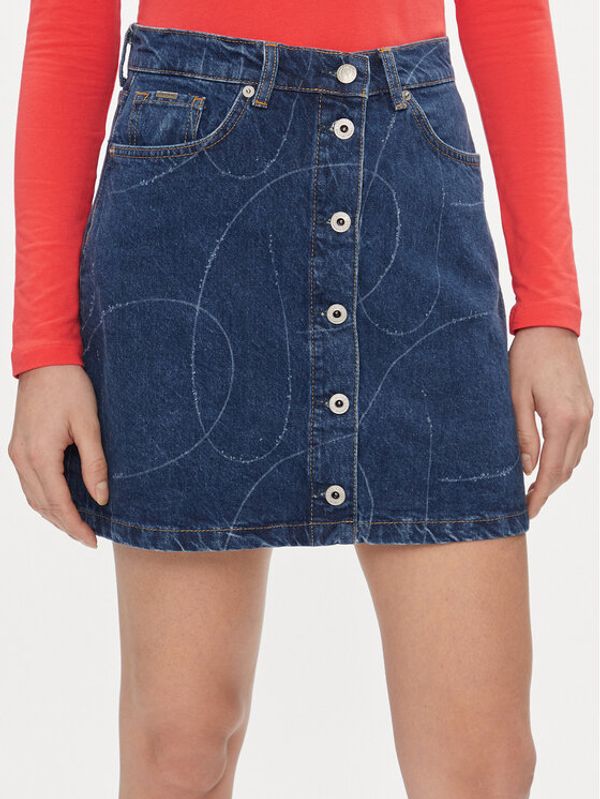 Pepe Jeans Pepe Jeans Jeans suknja Winnie PL901097 Tamnoplava Regular Fit