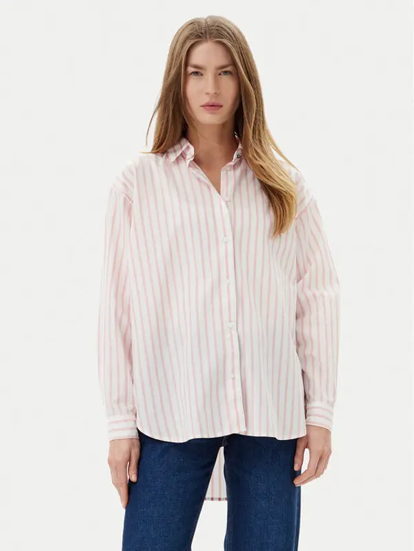 Pepe Jeans Pepe Jeans Košulja Artemisa PL304975 Ružičasta Loose Fit
